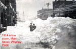 Main Street after 1914 snow storm